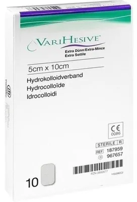 Obrázok produktu pre Varihezívny hydrokoloidný obväz extra tenký 5 cm x 10 cm, balenie 10 ks