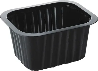 Produktbild von 276x DUNIFORM PP-Schälchen 138 x 114 x 70 mm Schwarz ungeteilt