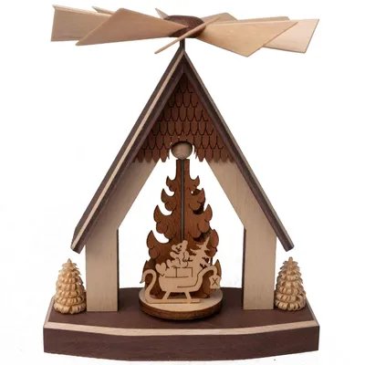 Produktbild von Kreißl Pyramidenhaus 12 cm, Motiv:Weihnachtsmann