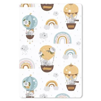 Produktbild von MuchoWow® Mauspad Mousepad Mädchen - Muster - Luftballon 40x60 cm - Mousepads - Maus Mat - Pad - Mausunterlage - Schreibtisch Accesoire