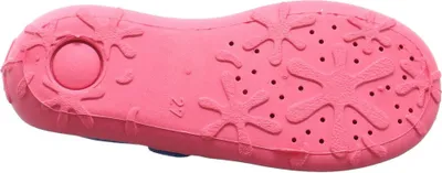 Produktbild von Fischer Kinder Hausschuh für Mädchen Klett gepolstert rutschfest, Größe:29 EU, Farbe:Blau