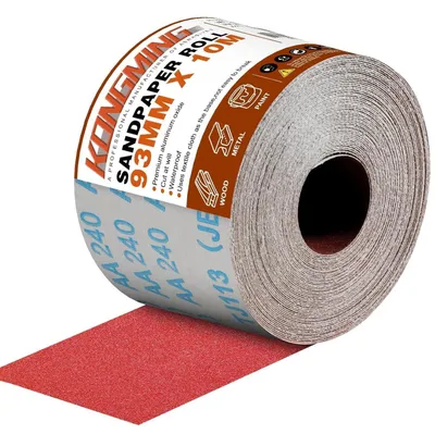 Produktbild von Schleifpapier Rolle 93 mm x 10 m Körnung 240 für Handschleifer