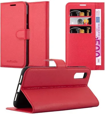 Immagine prodotto di Cadorabo custodia per Huawei P20 custodia protettiva in rosso cellulare custodia cover chiusura magnetica