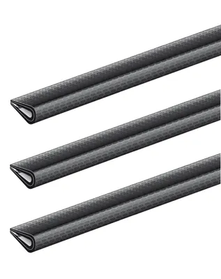 Immagine prodotto di Alberts 858896 Profilo di protezione dei bordi, PVC morbido, nero, 1500 x 10 x 7 mm, set da 3