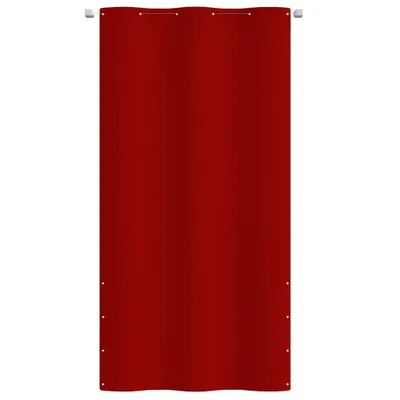 Image de vidaXL Pare-vue balcon rouge 120x240 cm Tissu Oxford