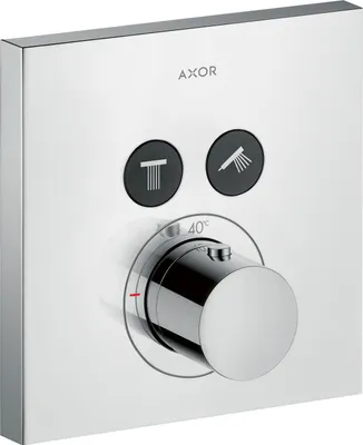Produktbild von Thermostat AXOR SHOWERSELECT SQUARE Unterputz, für 2 Verbraucher chrom chrom
