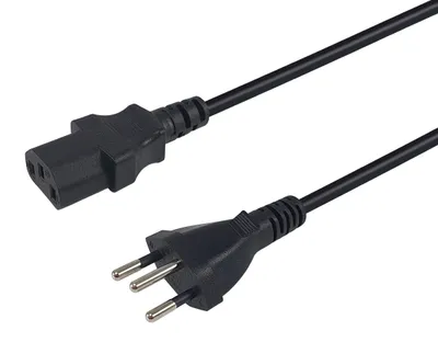 Produktbild von Equip Hochwertiges Netzkabel, T12 auf C13, 1,8m, 1,8 m, T12, C13-Koppler, H05VV-F, 250 V, 10 A