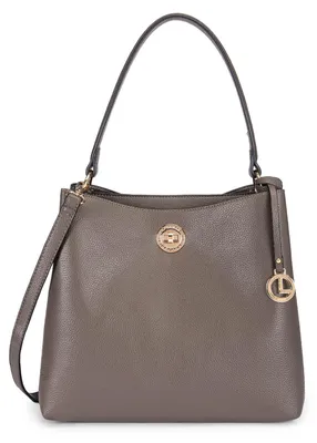 Productafbeelding van L.CREDI schoudertas schoudertas Sarine Hobo Dark Taupe