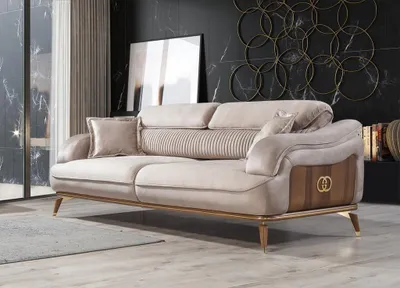 Produktbild von Wohnzimmer Möbel Dreisitzer Sofa Couch Polster Möbel Modern Designer Einrichtung