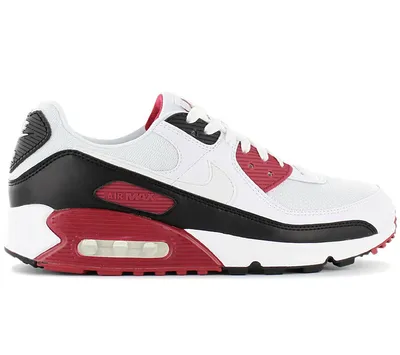 Produktbild von Nike Air Max 90 - Herren Schuhe Weiß-Rot CT4352-104 , Größe: EU 40 US 7
