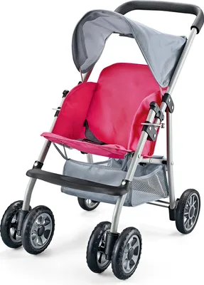 Produktbild von Puppenwagen Sportwagen für Puppen, 65 cm hoch, 55 cm breit, 34,5 cm tief, ab 3 Jahren