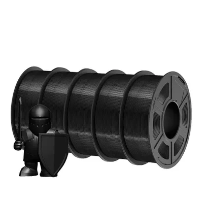 Obrázek produktu pro vlákno PETG pro 3D tiskárny, 1,1 kg na roli, průměr 1,75 mm , PETG černé 5 rolí