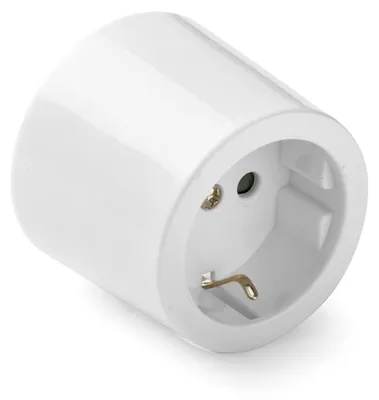Obrázek produktu pro Famatel Porzellan 2p+t Ip20 2401 Zásuvka pro povrchovou montáž 16a 250v bílá jedna velikost / EU zástrčka 220V bílá jedna velikost