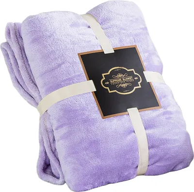 Produktbild von Flanelldecke, verdickt, doppelseitig, flauschig, Plüsch, einfarbig, für Büro, Nickerchen, Schlafsaal, Zuhause, Bett, Sofa, Reise, gemütliche, warme Winterdecke