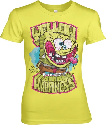 Produktbild von Yellow Is The Color Of Happiness Girly Tee - X-Large - Yellow