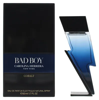 Obrázok produktu pre Carolina Herrera Bad Boy Cobalt, Muži, 100 ml, Nádoba na jedno použitie, Tekutý parfém, Levanduľa, Ružové korenie, Geranium, Slivka
