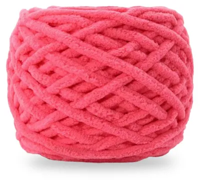 Immagine prodotto di Filato spesso per maglia e uncinetto, 95 g, circa 44 m, poliestere, super morbido, lavorazione grossa, colore rosso