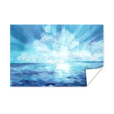 Obrázok produktu pre MuchoWow® Plagát - More - obloha - slnko - 90x60
