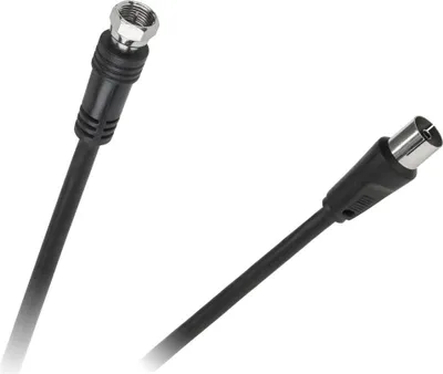 Productafbeelding van Kpo2738-1,8: TV-kabel, connector: F, lengte: 1,8 meter, kleur: zwart