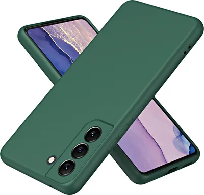 Produktbild von Galaxy S22 5G Hülle, Flüssig Silikon Handyhülle Stoßfest Kratzfest Schutzhülle für Samsung Galaxy S22 5G Grün