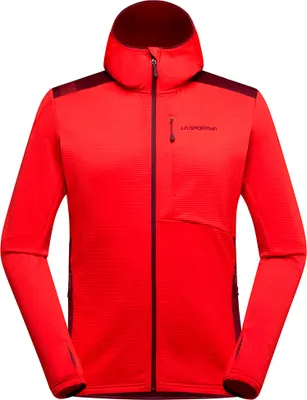 Imagen del producto de Chill Thermal Hoody M, para senderismo de montaña, hombre, forro polar, color Mountain Red/Redwood, talla L - La Sportiva