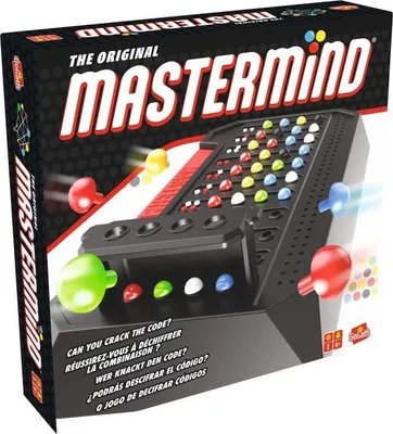Produktbild von Mastermind Classic, Logikspiel, Deduktionsspiel, 2 Spieler, Ab 8 Jahren, GOLIATH, 108 Spielsteine