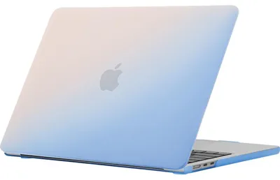 Produktbild von Mobigear Rainbow Matte Schutzhülle für MacBook Air 15 Zoll (2023-2026), Hartschale, Laptop-Hülle, MacBook-Case - Blau - Modell A2941 / A3114 / A3241 / A3448