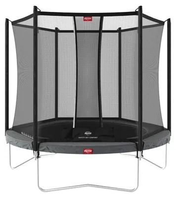 Produktbild von BERG Trampolin Favorit Regular 200 + Sicherheitsnetz Comfort Stahlrahmen Grau