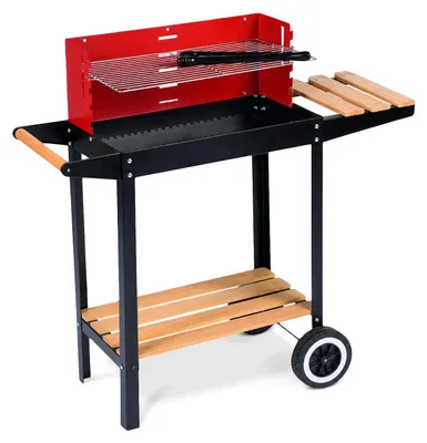Produktbild von Grill - rechteckig, mit Rädern - 83 x 28 x 83 cm 1 Stück [56259]