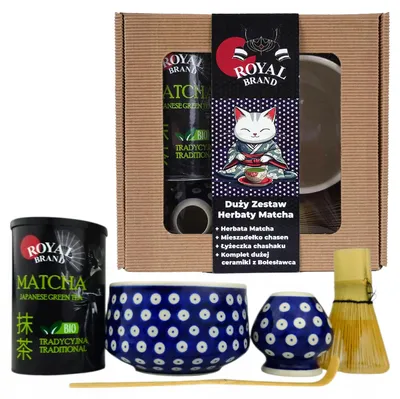 Obrázek produktu pro Sada na čajový obřad matcha s motivem Boleslawiec