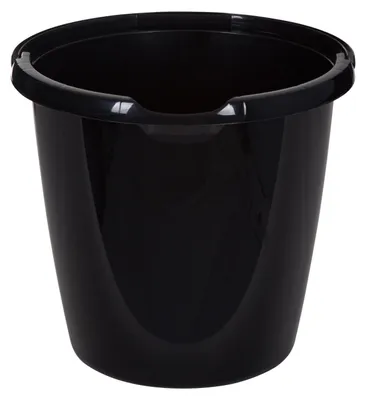Produktbild von Whitefurze Eimer - 10 Liter - Kunststoff - Schwarz - 29 x 29 x 27 cm