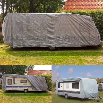 Produktbild von Wohnwagen Schutzhülle VoyageProtect - Wetterfest, Wasserdicht, Langlebig, Größe:S - 4.6 x 2.5 x 2.2 m