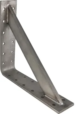 Produktbild von Edelstahl Winkel 200x200x50mm verstärkt Schwerlast Wand Träger Schienenkonsole