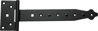 Produktbild von Kreuzgehänge T-Scharniere T-Bänder Gerollt 237 mm Halbschwere Schwarz