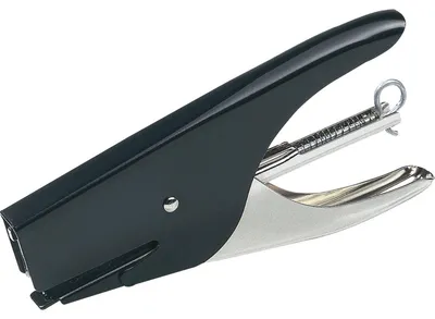 Produktbild von Rapid S51, 15 Blätter, Schwarz, Stahl, 4,2 cm, Hinten, 210 g