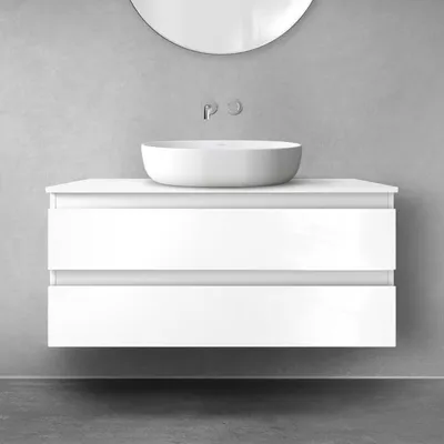 Imagen del producto de OLTENS: Mueble bajo lavabo con 2 cajones, 100 x 47 cm