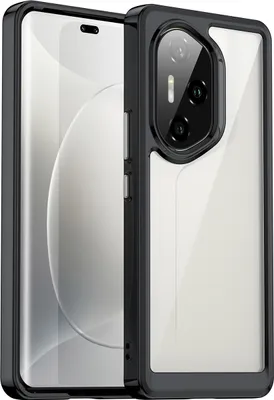 Obrázek produktu pro Pouzdro pro Honor 300 Ultra průhledné, nárazuvzdorné TPU silikonové ochranné pouzdro černé
