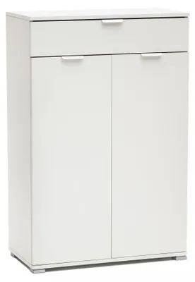 Immagine prodotto di Mobiletto con 2 Anta e 1 Cassetto 75x38x112 h cm in Truciolare bilaminato Bianca