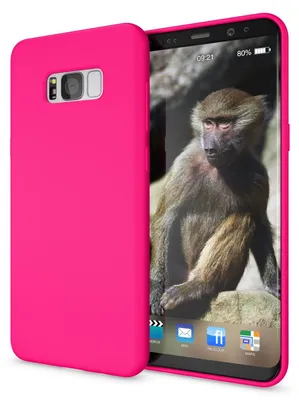 Zdjęcie produktu dla Etui na telefon Samsung Galaxy S8 Plus od NALIA, ultra cienkie etui silikonowe TPU neonowe różowe