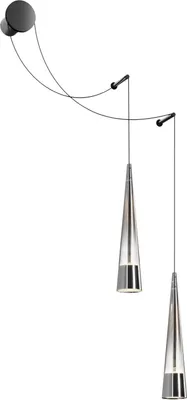 Produktbild von LED Wandlampe Metall Glas B: 48,9 cm Up Down Chrom 3000 K warmweißes Licht 840 lm Modern Wandleuchte