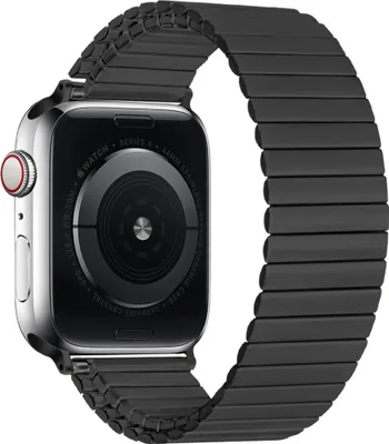 Produktbild von Strap-It Apple Watch Ultra Stretcharmband Stahl (Schwarz)