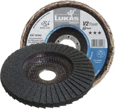 Obrázok produktu pre LUKAS brúsny lamelový kotúč V2 Power z oxidu zirkoničitého ø 125 mm zrnitosť 40