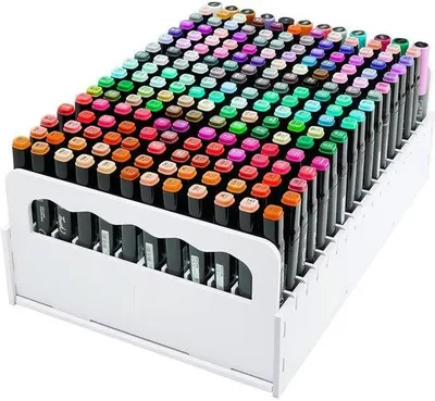 Image de Organiseur en bois pour crayons – Bureau et école