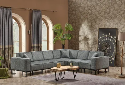 Produktbild von Ecksofa "Primel"-Anthrazit