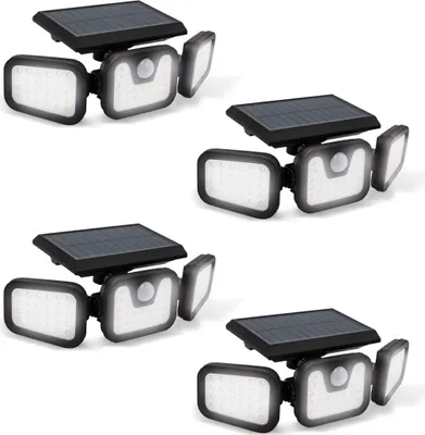 Produktbild von Panta TrioSolar - MEGA SPAR SET 4 Stück - Hochleistungs-Solar Außenleuchte - 600 Lumen
