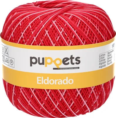 Produktbild von Puppets Eldorado Stärke 10 4578010-00039 multicolor Häkelgarn, 100 % Baumwolle