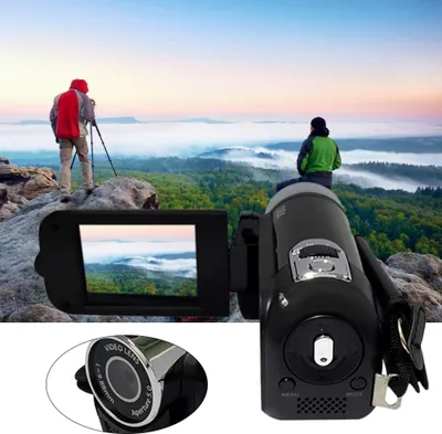 Produktbild von Digitálna videokamera - 16x zoom, 2,7 Zoll TFT-Display, SD-Karte unterstützt, batteriebetrieben für Videostudio