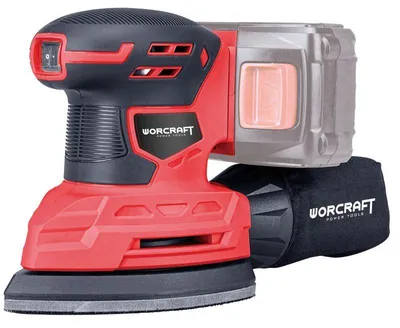 Obrázok produktu pre Akumulátorová orbitálna brúska WORCRAFT delta 20V CPMS-S20Li bez batérie a nabíjačky