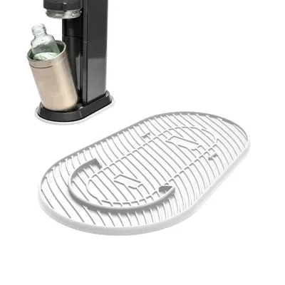 Obrázok produktu pre Silikónová podložka Mixcover, odkvapkávacia podložka, podložka kompatibilná so SodaStream Duo, podložka proti odkvapkávaniu, odkvapkávacia miska, protišmyková podložka zo silikónu - Farba: biela
