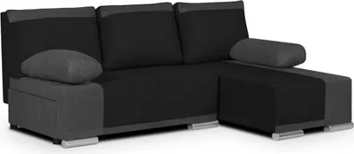 Produktbild von Ecksofa mit Schlaffunktion DRED - Schwarz/Grau